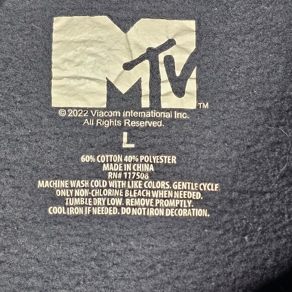 MTV Women's Explore Crewneck Sweatshirt Slate Gray L - Picture 4 of 7